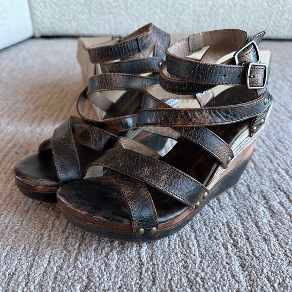 Bed Stu Shoes - New in box Bed Stu Julianna sandal wedge, size 8.5
